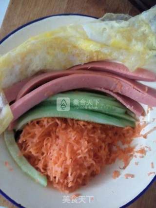 紫菜包饭的做法步骤：1