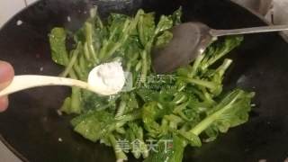 蒜蓉炒菜芯的做法步骤：6