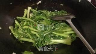 蒜蓉炒菜芯的做法步骤：7