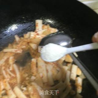 泡菜炒年糕的做法步骤：7