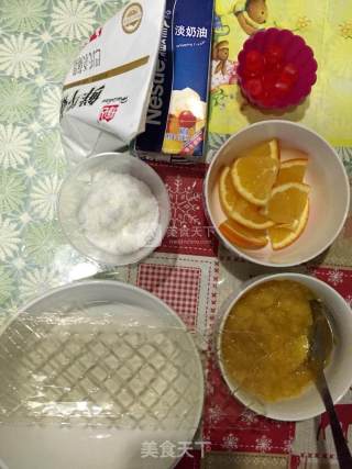 黄桃橙香慕斯蛋糕 6寸的做法步骤：1