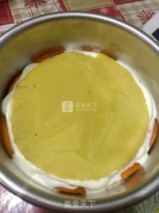 黄桃橙香慕斯蛋糕 6寸的做法步骤：13