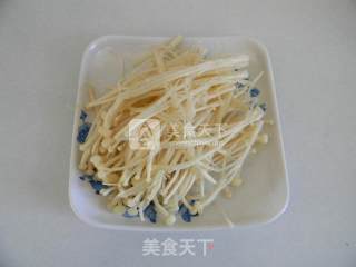 烤箱版生菜金针菇的做法步骤：1