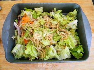 烤箱版生菜金针菇的做法步骤：7