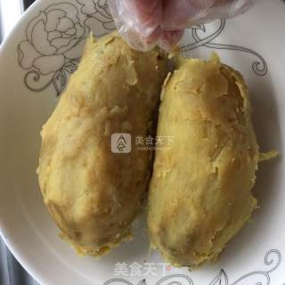 简易芝士焗番薯泥的做法步骤：2