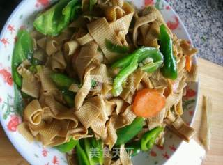 尖椒干豆腐的做法步骤：11