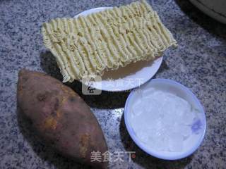 番薯煮波纹面的做法步骤：1