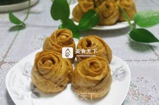 南瓜玫瑰花馒头的做法步骤：14