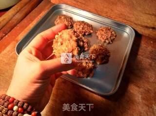 香蕉坚果麦片饼的做法步骤：5