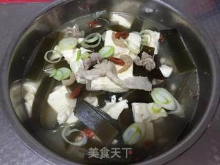 金钩海带炖豆腐的做法步骤：5