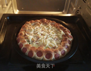 花边培根披萨的做法步骤：25