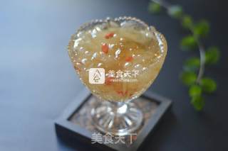 皂角米桃胶银耳粥的做法步骤：5