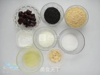 小麦胚芽芝麻球的做法步骤：1