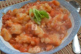 番茄龙利鱼片的做法步骤：5