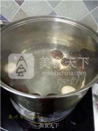 浇汁香菇青菜的做法步骤：3