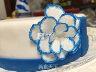 青花翻糖蛋糕的做法步骤：14