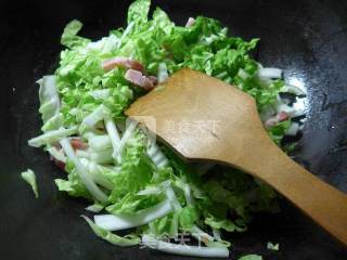 咸肉白菜煮干丝的做法步骤：3