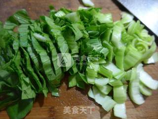开洋青菜炒饭的做法步骤：2