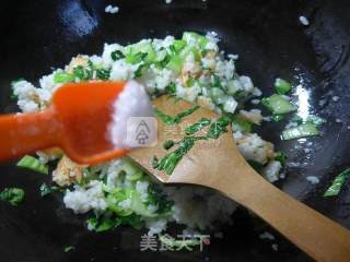 开洋青菜炒饭的做法步骤：6