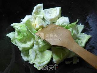 番茄鸡蛋炒圆白菜的做法步骤：5