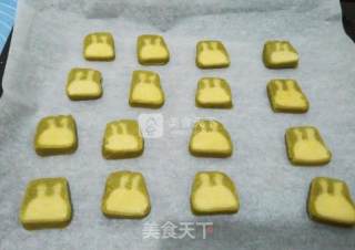抹茶小兔子曲奇饼干的做法步骤：21
