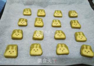 抹茶小兔子曲奇饼干的做法步骤：22