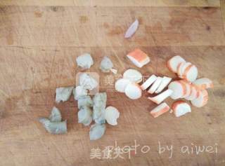 鲜虾白酱焗饭的做法步骤：2
