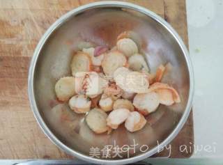 鲜虾白酱焗饭的做法步骤：3