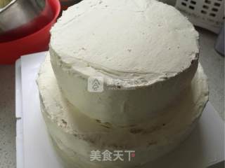 双层奶油裱花蛋糕的做法步骤：26