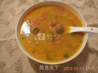西红柿牛丸汤的做法步骤：8