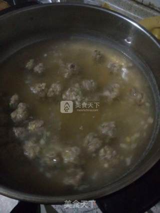 清汤葱香羊肉丸菠菜汤的做法步骤：6