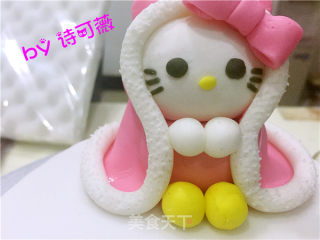 hellokitty翻糖蛋糕的做法步骤：35
