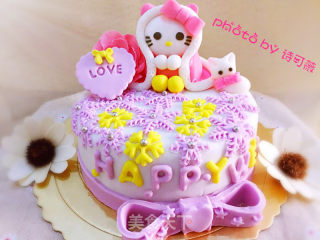 hellokitty翻糖蛋糕的做法步骤：45