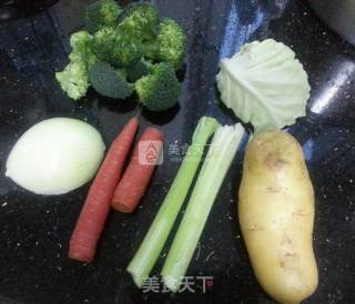 绿咖喱杂菜的做法步骤：1