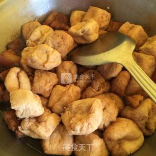 油豆腐炖肉的做法步骤：10