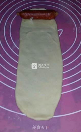 火腿葱香面包的做法步骤：3