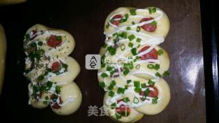 火腿葱香面包的做法步骤：7