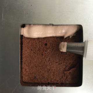 淋面可可慕斯蛋糕的做法步骤：15
