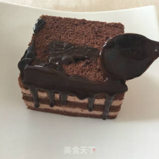 淋面可可慕斯蛋糕的做法步骤：22