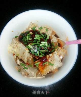 凉拌豆皮卷的做法步骤：3