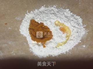 南瓜鸡蛋面条的做法步骤：3