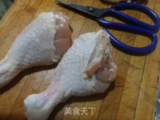 照烧鸡腿墨米饭的做法步骤：4