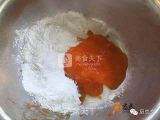 黄金柿子饼的做法步骤：1