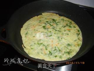 蔬菜鸡蛋饼的做法步骤：5