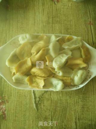 胡萝卜汁猪肉青椒馅饺子的做法步骤：11