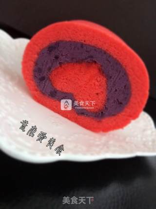 爱心蛋糕卷的做法步骤：22