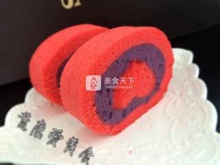 爱心蛋糕卷的做法步骤：23