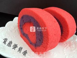 爱心蛋糕卷的做法步骤：24