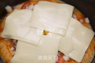 一厨作铸铁锅版培根火腿披萨的做法步骤：5