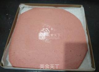 夹心红丝绒水果蛋糕的做法步骤：18